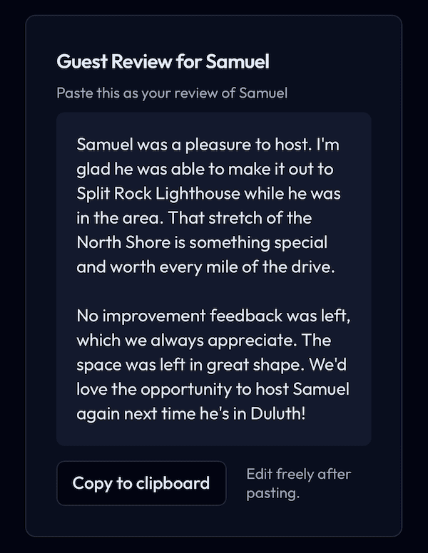 Guest Review